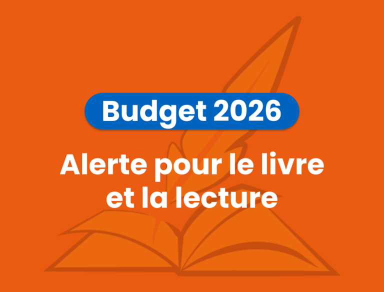 Budget 2026 – Alerte pour le livre et la lecture